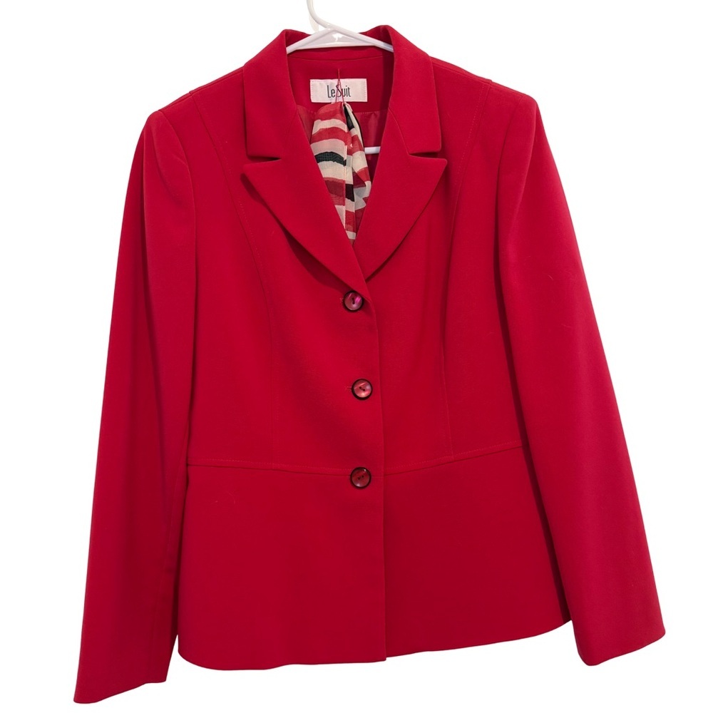 Le Suit Women's Vibrant Pink Blazer